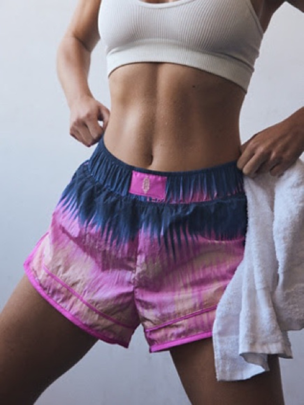 Free People Varsity Blues Printed Shorts
